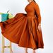 Women's Clothing women's new fashion temperament pleated large size large swing skirt dress_mkmklike.com