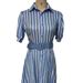 Women's temperament commuting long short-sleeved swing dress with belt_mkmklike.com