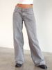 K Retro Low Waisted Non Elastic Straight Leg Jeans, New Street Wide Leg Denim Women's Pants_mkmklike.com