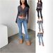 Low-Rise Flared Jeans For Women – Vintage Washed Stretch Denim Pants (Slim Fit, Bootcut, 4 Colors, XS-L, Y2K Streetwear Style)_mkmklike.com