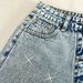 Women's High Waisted Denim Shorts Light Blue Washed Rhinestone Firework Detail Sexy Style Factory Direct Wholesale Bottoms_mkmklike.com
