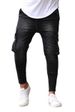 Men's Clothing Men's Multi-pocket Stretch Jeans Zipper Decoration Work Jeans New Models_mkmklike.com