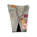 Men's Clothing Printed Denim Shorts Men's High Street Design Straight Shorts Loose Versatile Mid Length Pants Trend_mkmklike.com