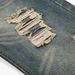 Punk Washed Distressed Denim Scimitar Men's Long Waistband Pocket Design Sense Curved Loose Wide-Leg Pants Trendy_mkmklike.com