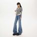 In-stock American Retro Style Low-waist Flared Jeans Women, Slim Fit, Versatile, Slightly Stretchy, Suitable Autumn And_mkmklike.com