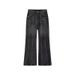 Vintage Washed Black-Gray Baggy Jeans – Men’s Distressed Flared Trousers, Oversized Denim With Cat Whiskers & Knee Rips, Streetwear Drop-Crotch Pants_mkmklike.com