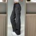 Women's Distressed Denim Jeans – Patchwork Design, Straight Leg, Medium Wash, Casual & Stylish_mkmklike.com