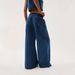 K Wide Leg Jeans Women's New Loose Street Wide Leg Pants Drawstring Fashion Jeans_mkmklike.com