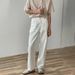 Nordmann White Jeans Men Spring Autumn Korean Chic Retro Versatile Casual Pants Straight Loose Solid Color Wide Leg Trousers_mkmklike.com