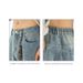 Retro Washed Silhouette Jeans Men's 2026 Spring New Split Structure Scimitar Pants Trendy Brand Loose Long Pants_mkmklike.com