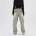 FUIV Casual Pants Men's Spring And Autumn American Washed Yellow Mud High-End Straight Wide Leg Jeans_mkmklike.com