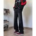 Men's Clothing Cleanfit Smoky Grey Jeans Men's Autumn Slim Straight Flared Pants Retro Vibe Casual Pants_mkmklike.com