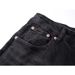 Unisex High-Waist Flared Jeans, Matte Black With Asymmetric Frayed Details, Y2K Summer Streetwear_mkmklike.com