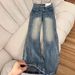 Men's Streetwear Denim Pants - Vintage Washed Hip-Hop Jeans With Graphic Print (Black/Gray/Blue, Sizes S-3xl)_mkmklike.com