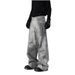 Unisex Baggy Vintage Washed Denim Jeans – Hip Hop Streetwear Loose Fit Straight Leg Pants For Men & Women_mkmklike.com