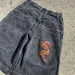 2025 Baggy Shorts Gothic American Pocket Print Denim Gym Shorts 2000s Vintage Streetwear Hip Hop Men Women Basketball Shorts_mkmklike.com