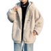 Jacket Men's Hooded Cotton Coat Autumn Winter New Loose Trendy Brand Casual Thickened Lamb Wool Couple Sweatshirt_mkmklike.com