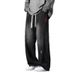 Men's Clothing 3D Cut Silicone Striped Men's Jeans, Trendy Brand, Loose Straight Leg Wide Leg Jeans._mkmklike.com