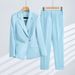 Women's Clothing Pants Set White Suit Jacket Suit Fashion Business Dress Female Beautician Work Clothes Fashion_mkmklike.com