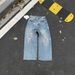 Affordable Alternative To Niche Jeans, Authentic Washed American Style, Versatile For Both Men And Women, Loose_mkmklike.com