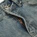 Ripped Knee Jeans Men's Trendy Punk Vintage Dyed Mud Yellow Loose Casual Flared Wide-Leg Pants_mkmklike.com