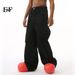 EF JEANS | 2024 New High Street Vintage Old Wide Leg Pants Mopping Jeans Tide Straight Loose Black_mkmklike.com