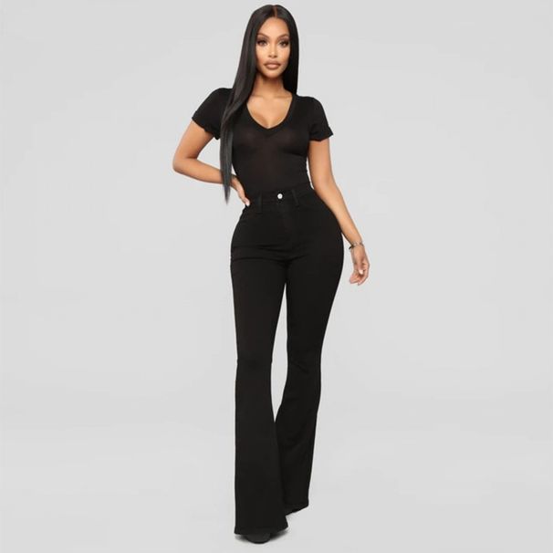 Women's Classic High-Waisted Slim Fit Denim Trousers Bulk Discounts Available_mkmklike.com