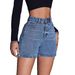Women's High-Waisted Straight Leg Denim Shorts Casual Spring/Summer New_mkmklike.com