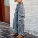 Women's Clothing Spring And Summer Washed Semi Elastic Loose Denim_mkmklike.com
