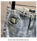 Men's Clothing Men's Ripped Skinny Jeans High Street Style Casual Slim Fit Elastic Nine Point Pants For Autumn Winter Trendy Beggar Wear_mkmklike.com