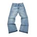 Men's Clothing Distressed Splatter Denim Jeans High Street Washed Straight Leg Casual Fashion For Men_mkmklike.com