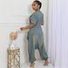 Women's Clothing Loose Fashion Personality Large Pocket Washed Denim Jumpsuit_mkmklike.com