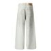 Graffiti Print Jeans Men's Loose Street Trend Washed Vintage Stitching Straight Wide-Leg Long Pants_mkmklike.com