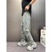 Women's Mid-Rise Straight-Leg Jeans – Minimalist Style | Washed Denim | Effortless Casual & Streetwear Aesthetic (S-3xl)_mkmklike.com