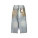 American Punk Washed Vintage Dirty Jeans Oversized Niche Street Style Loose Wide-Leg Pants Men's Trend_mkmklike.com