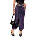 Women's Clothing Supply Of Fashionable High Waist Elastic Slit Mid Length Skirt Creative Texture Tie Dye Denim Skirt_mkmklike.com