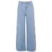 Women's Clothing Street Fashions Sexy Leg Pants High Waist Split Y2K Wide Leg Denim Pants_mkmklike.com