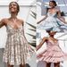 Women's Clothing small fresh number lace suspender chiffon dress_mkmklike.com