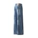 Men's Clothing New Retro Washed Sprayed Monkey Flared Jeans Men And Women Loose Straight Pants_mkmklike.com