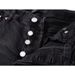 Unisex High-Waist Flared Jeans, Matte Black With Asymmetric Frayed Details, Y2K Summer Streetwear_mkmklike.com