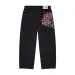 Men's Jeans Letter Prints And Plum Blossom Embroidery Patches American Y2K Hip Hop Printing Straight Men Street Casual_mkmklike.com