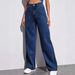 Women's Clothing High-Waisted Straight Leg Jeans Plus Size Sweet And Spicy Style Casual Loose Trousers England Fashion Denim Jeans_mkmklike.com
