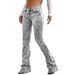 Gray Slim Fit Stretch Denim Jeans Minimalist Style Slightly Flared Long Pants Versatile Washed European American_mkmklike.com