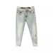Men's Slim Fit Stretch Jeans – Light Blue Washed Denim Pants With Embroidery Detail, Comfortable Straight-Leg Trousers For Casual & Office Wear_mkmklike.com