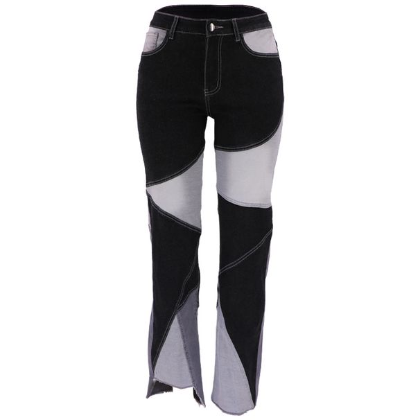 Women's Clothing Selected Straight High Waist High Elastic Bell Bottom Trousers For Women_mkmklike.com