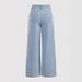 Women's Casual Loose Fit Slimming Jeans With Studded Detailing Straight Leg Pants Trendy Fashion_mkmklike.com