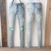 Men's Clothing Fashion Brand American Style Ripped Retro Jeans Patch Elastic Slim Fit Casual Men's High Street Men's Pants 645_mkmklike.com