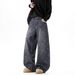 Hip-hop Men's Jeans Men's Old Dirty Leopard Print Scimitar Pants Trendy Brand Loose New Boys Pants_mkmklike.com