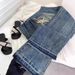 "American Retro Low-Rise Flared Jeans For Women – Vintage Distressed Denim, Embroidered High Street Style, Slim Fit & Floor-Length"_mkmklike.com