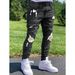 Men's Clothing Men's Slim Fit Skinny Jeans High Street Motorcycle Style Ripped And Patched Style Slimming Leg Pants_mkmklike.com